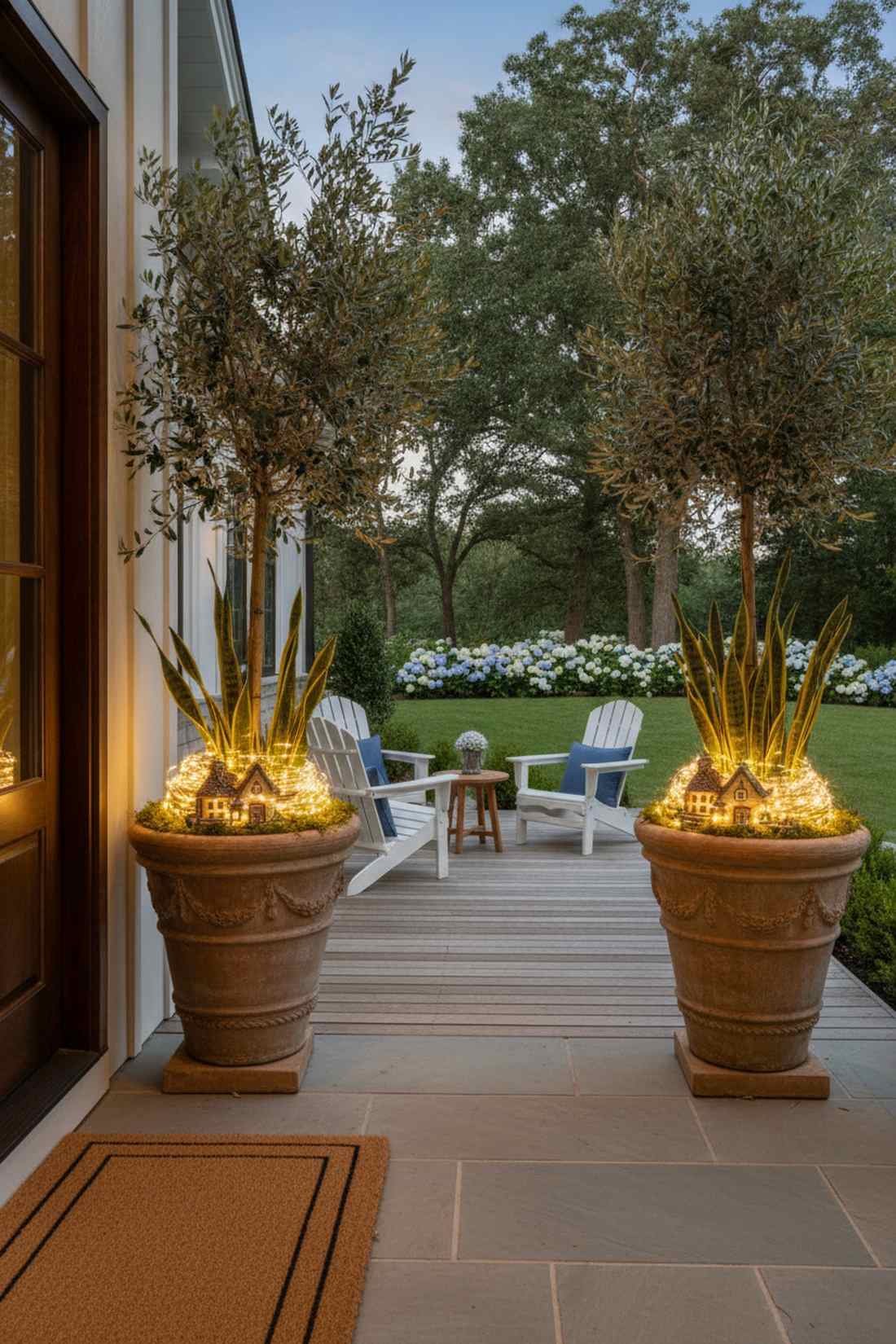 potted plant accent glow