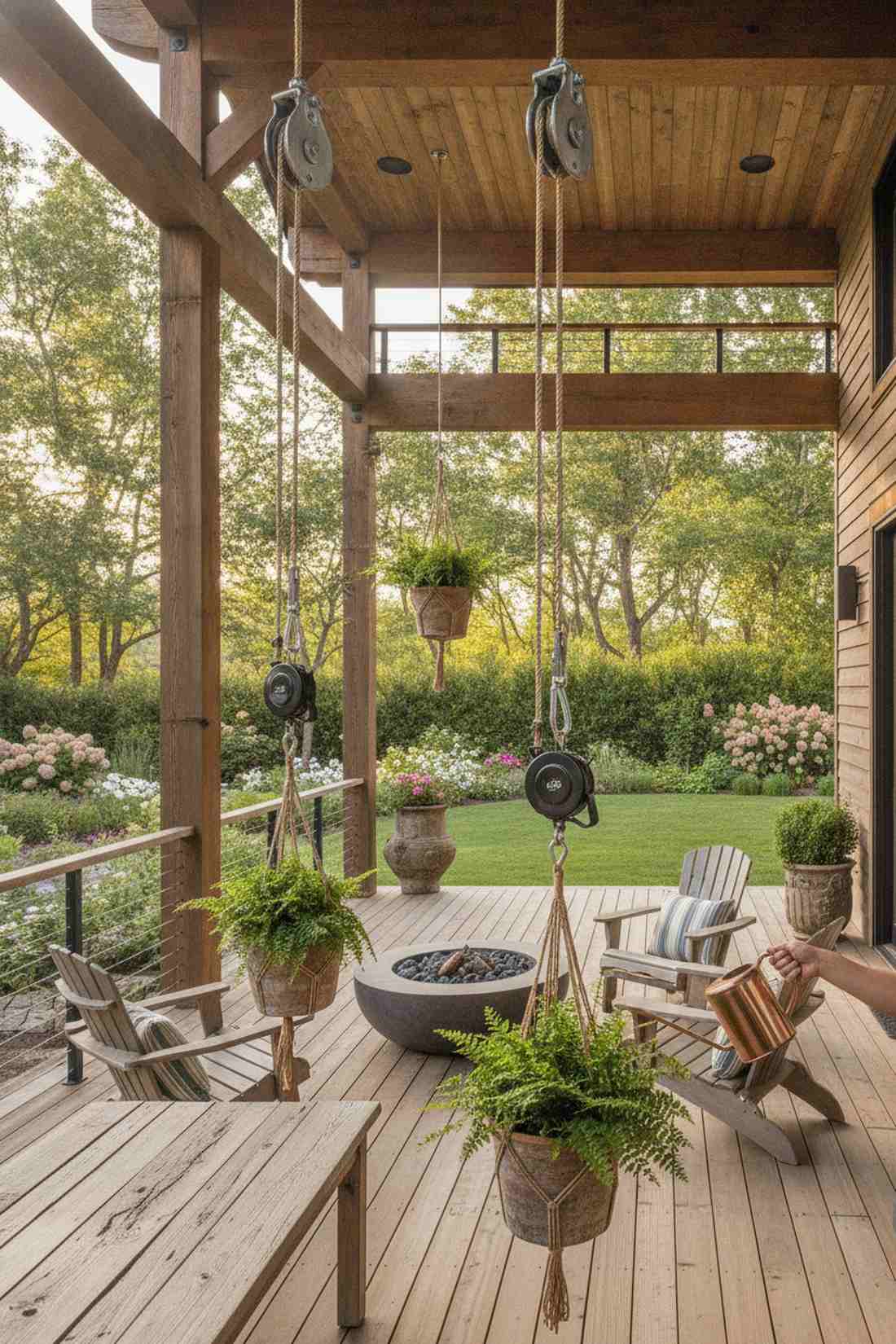 pulley system planters