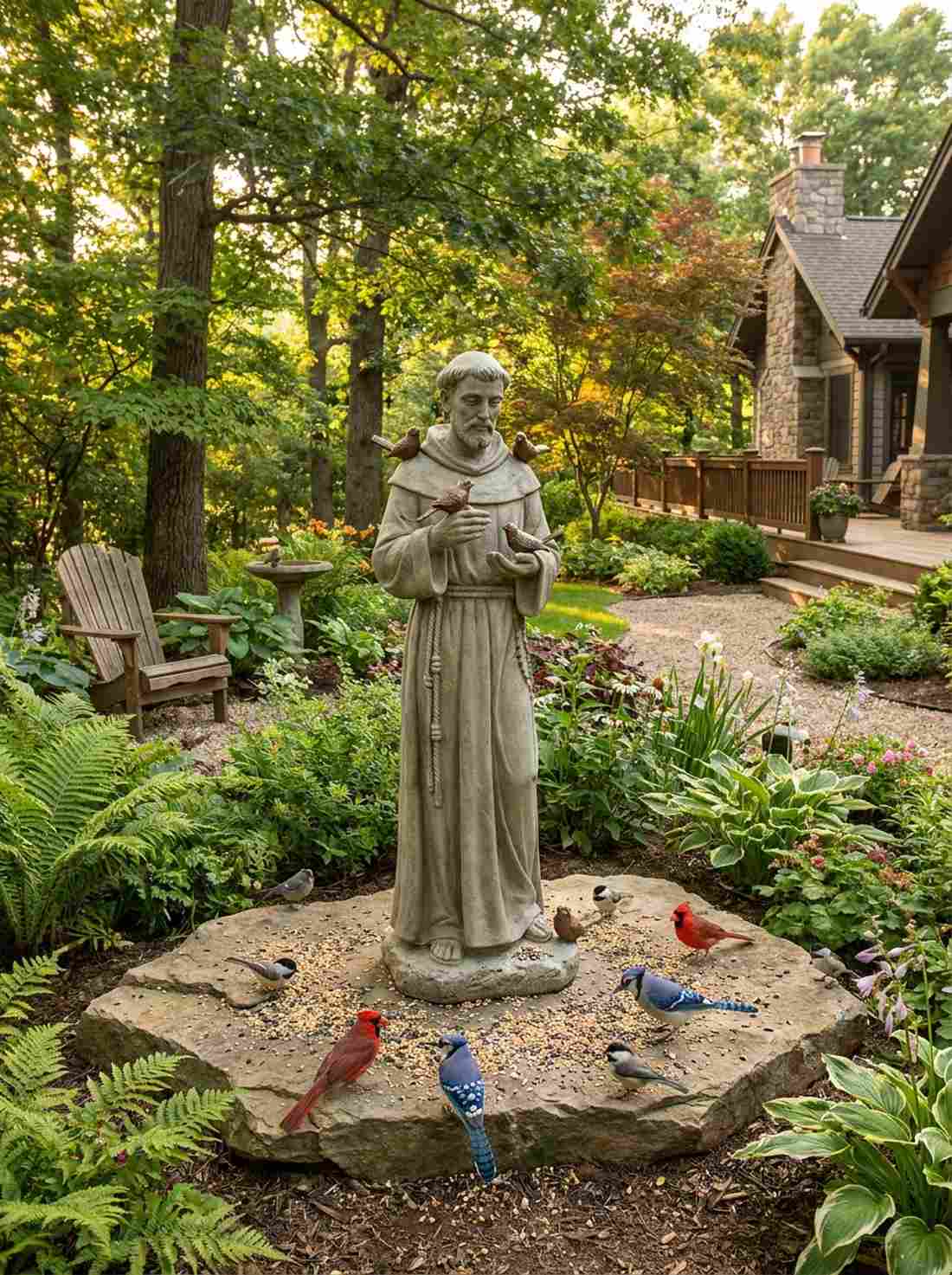 saint francis with birds