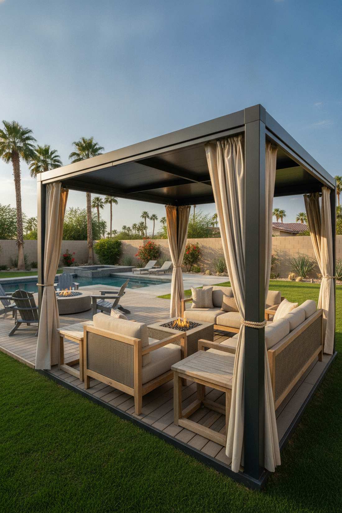 skyline design strips outdoor cabana