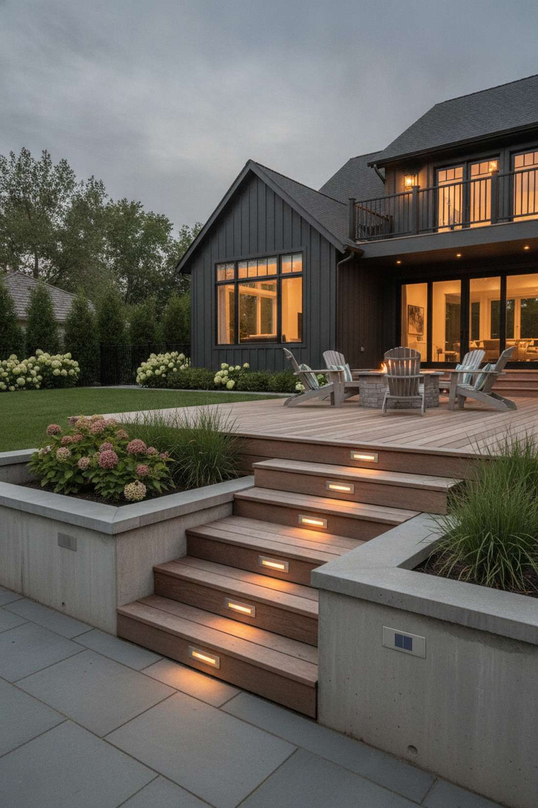 solar step light wall mount