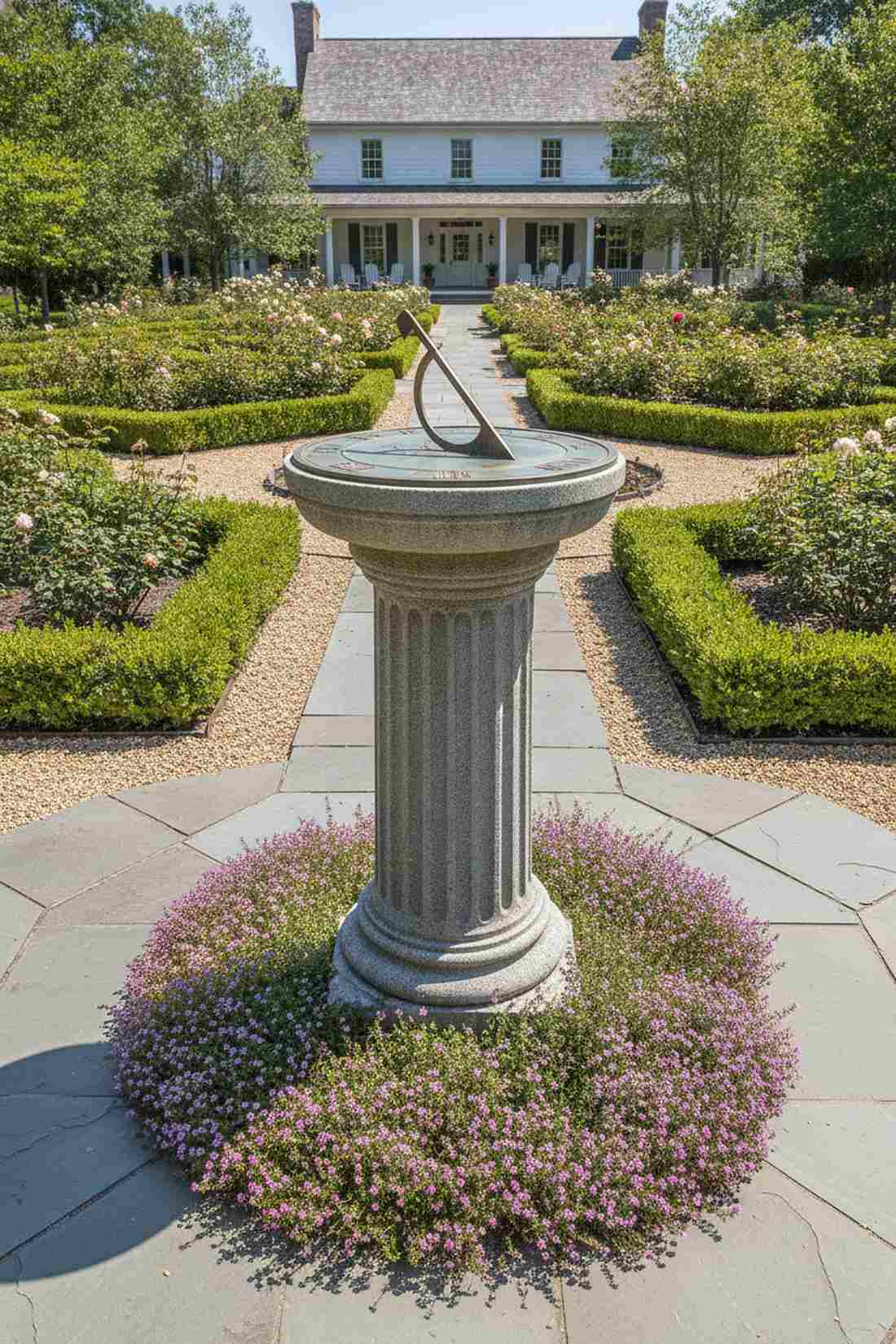 sundial as centerpiece