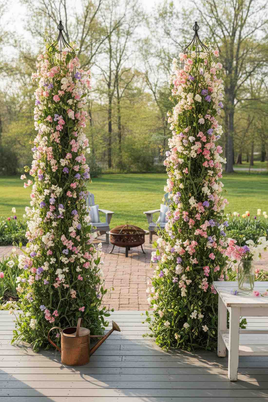 sweet peas fragrant cut flowers