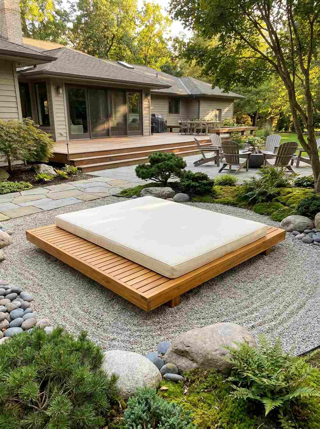 teak daybed platform
