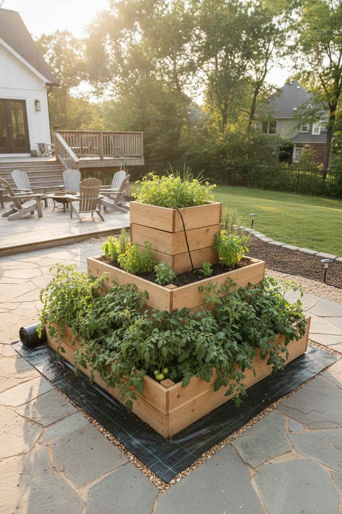 three tier cascading beds