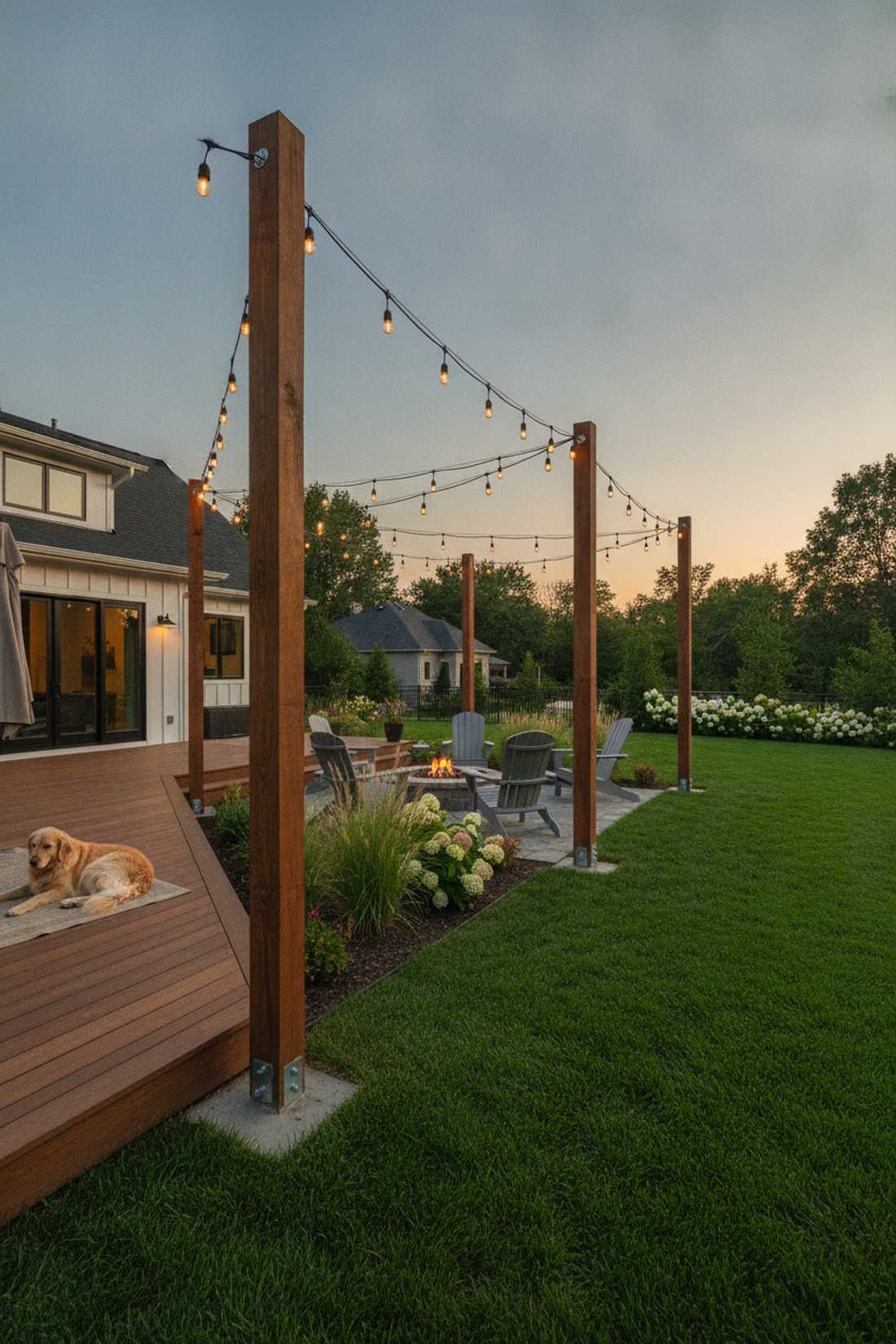 treated wood light poles