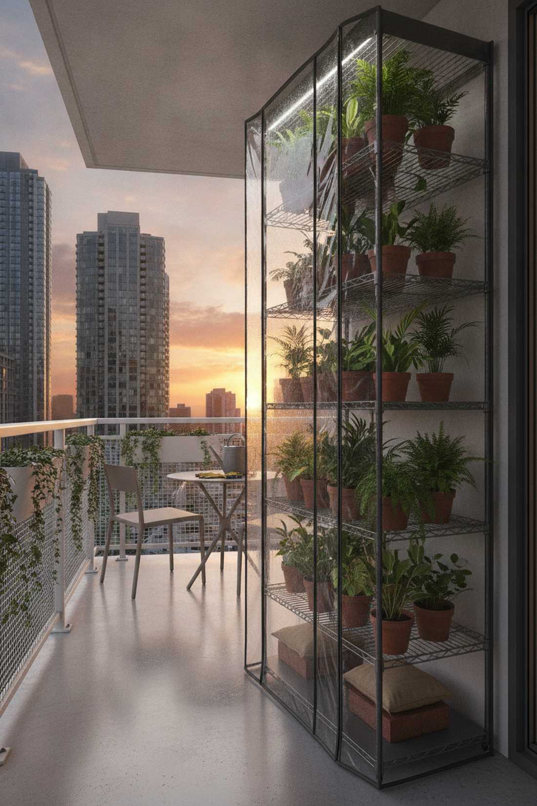 vertical greenhouse tower