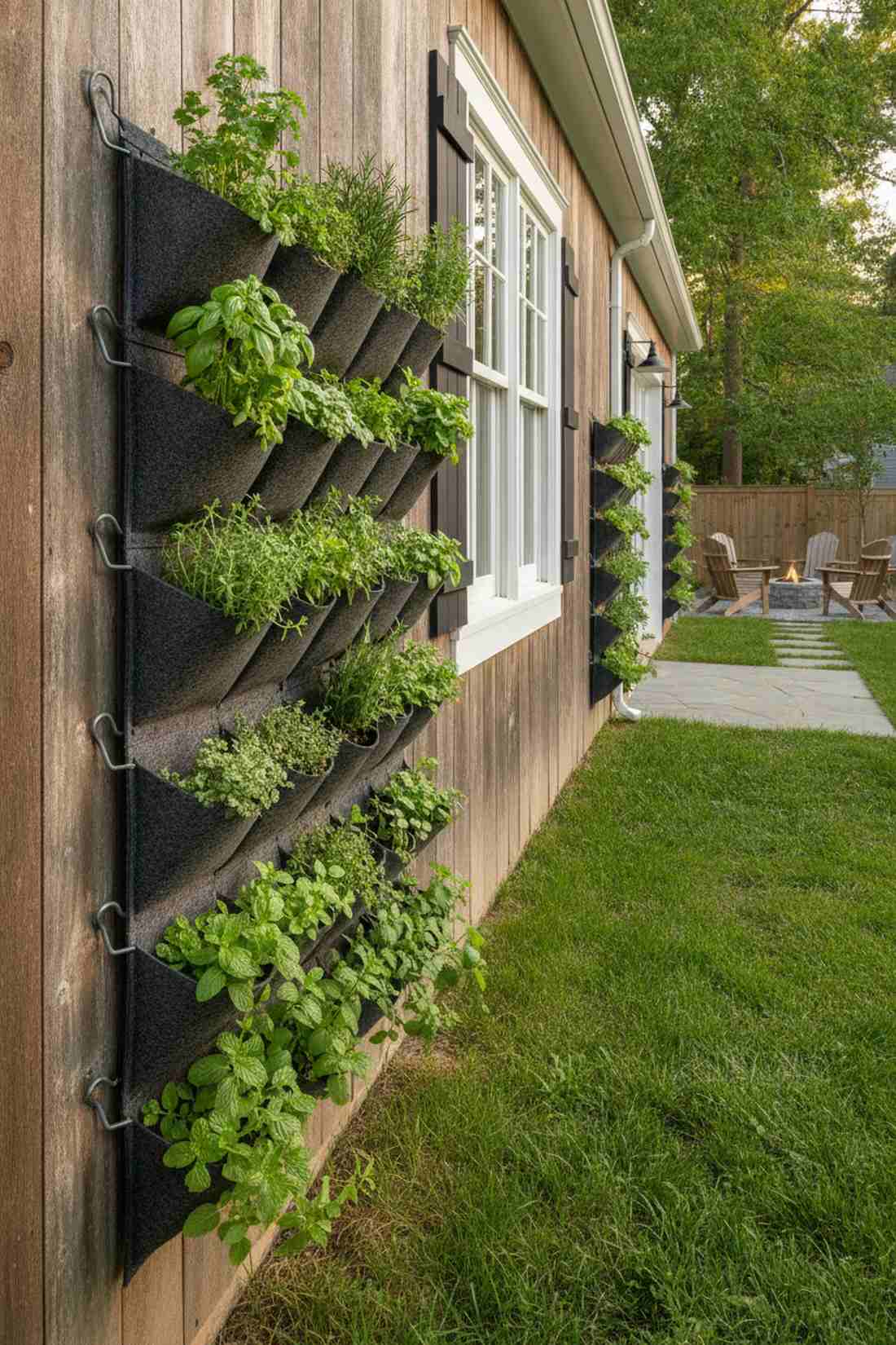 wall pocket herb gardens