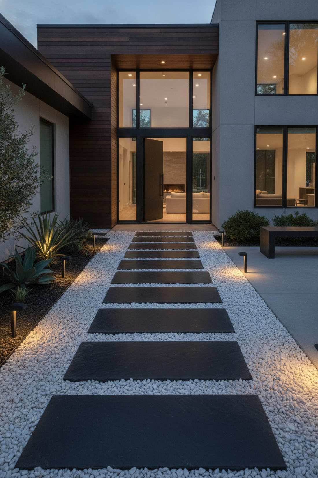 white marble chips