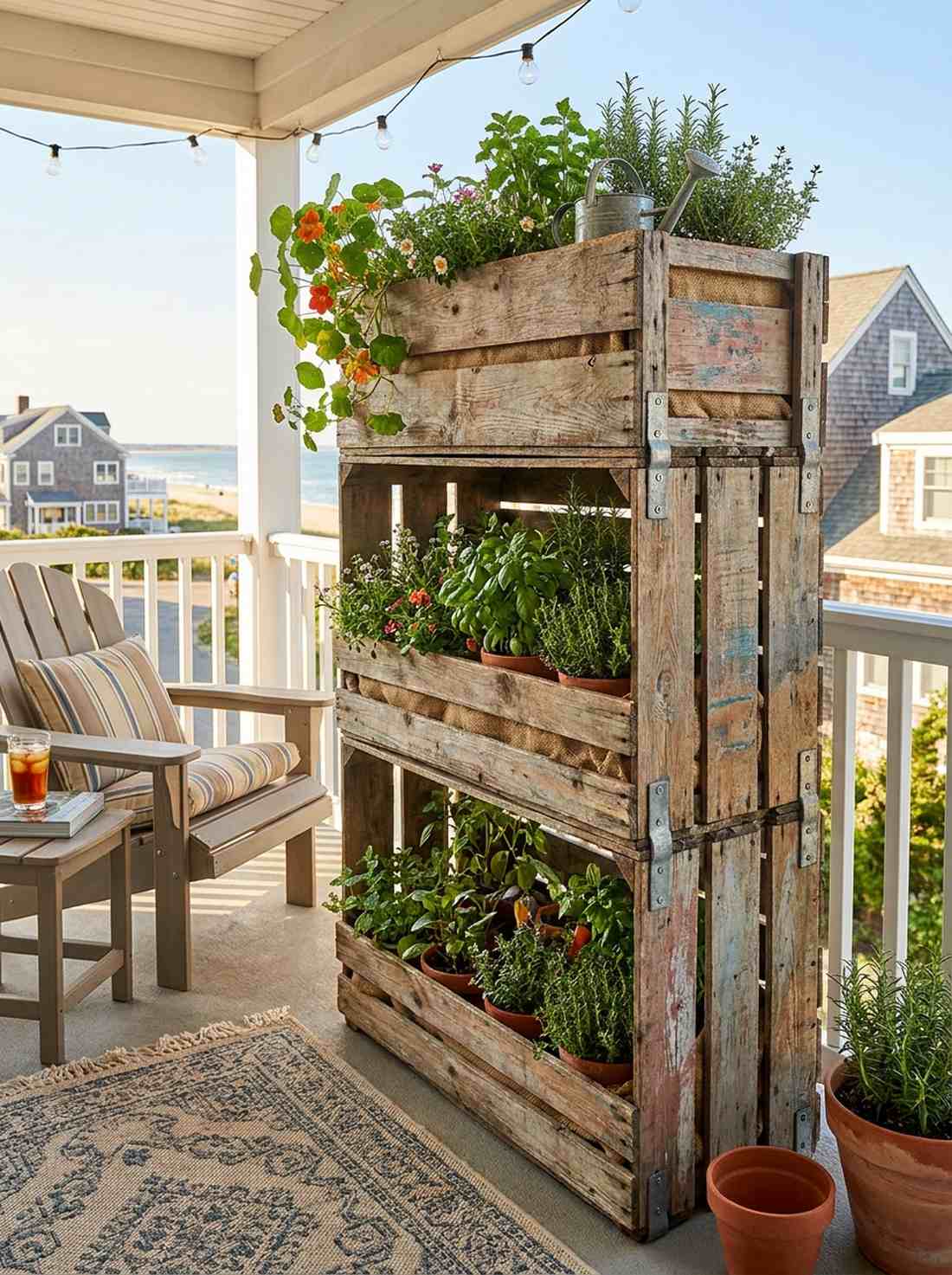 wooden crate stackers