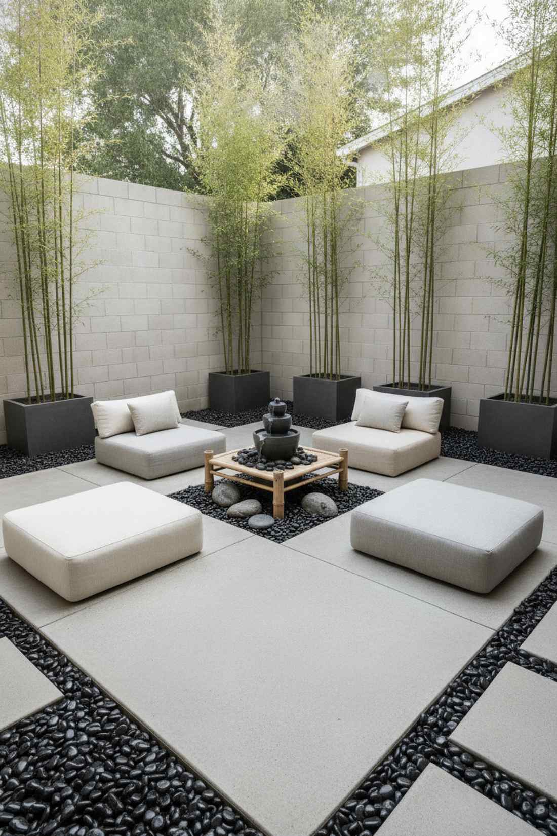 zen meditation garden gathering
