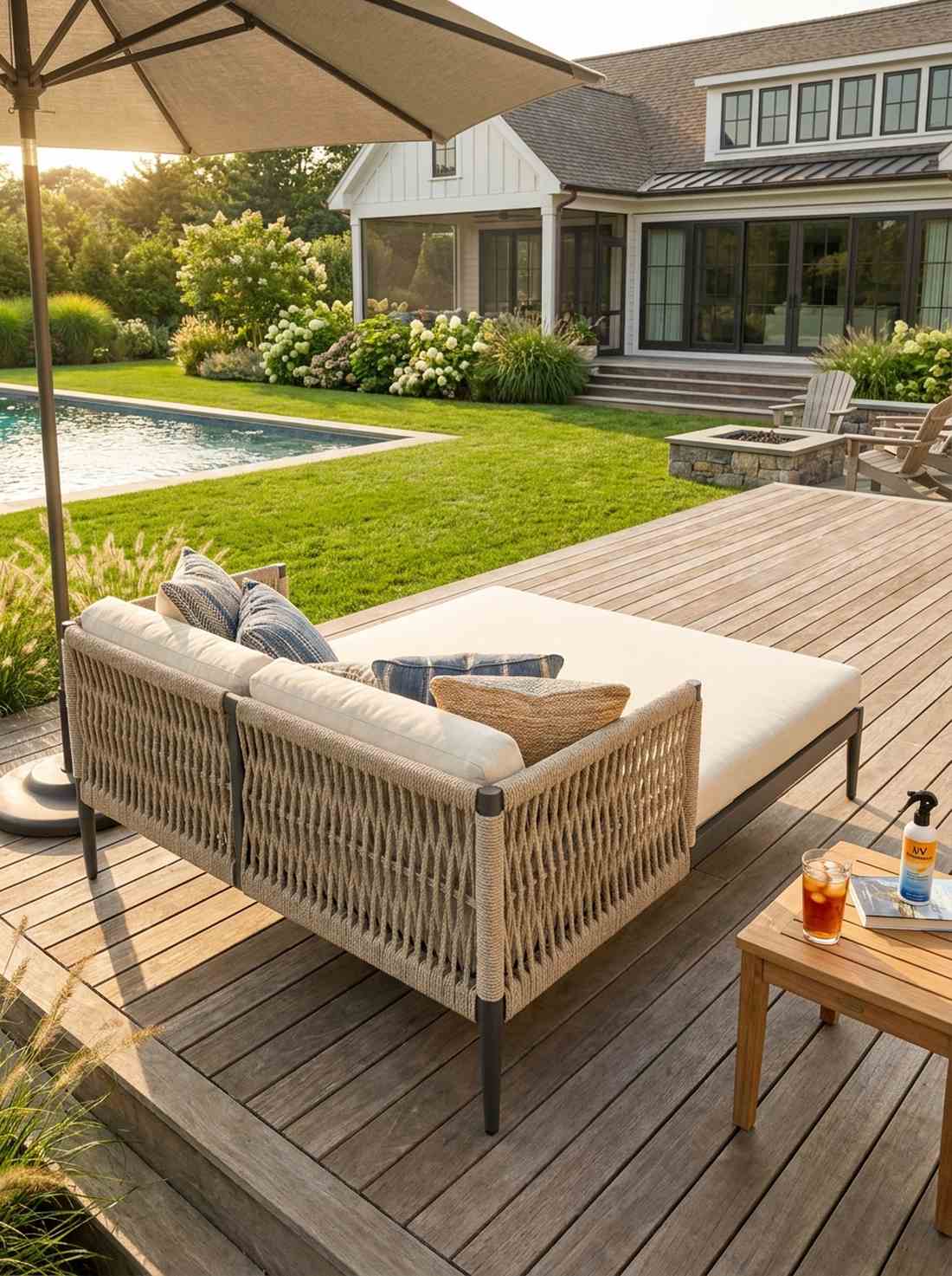 aluminum rope daybed