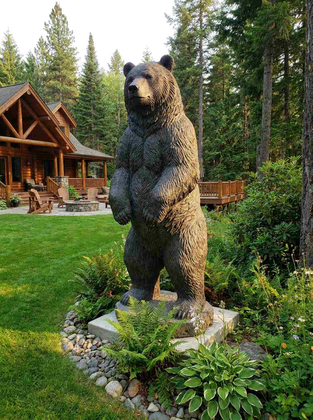 bear standing tall
