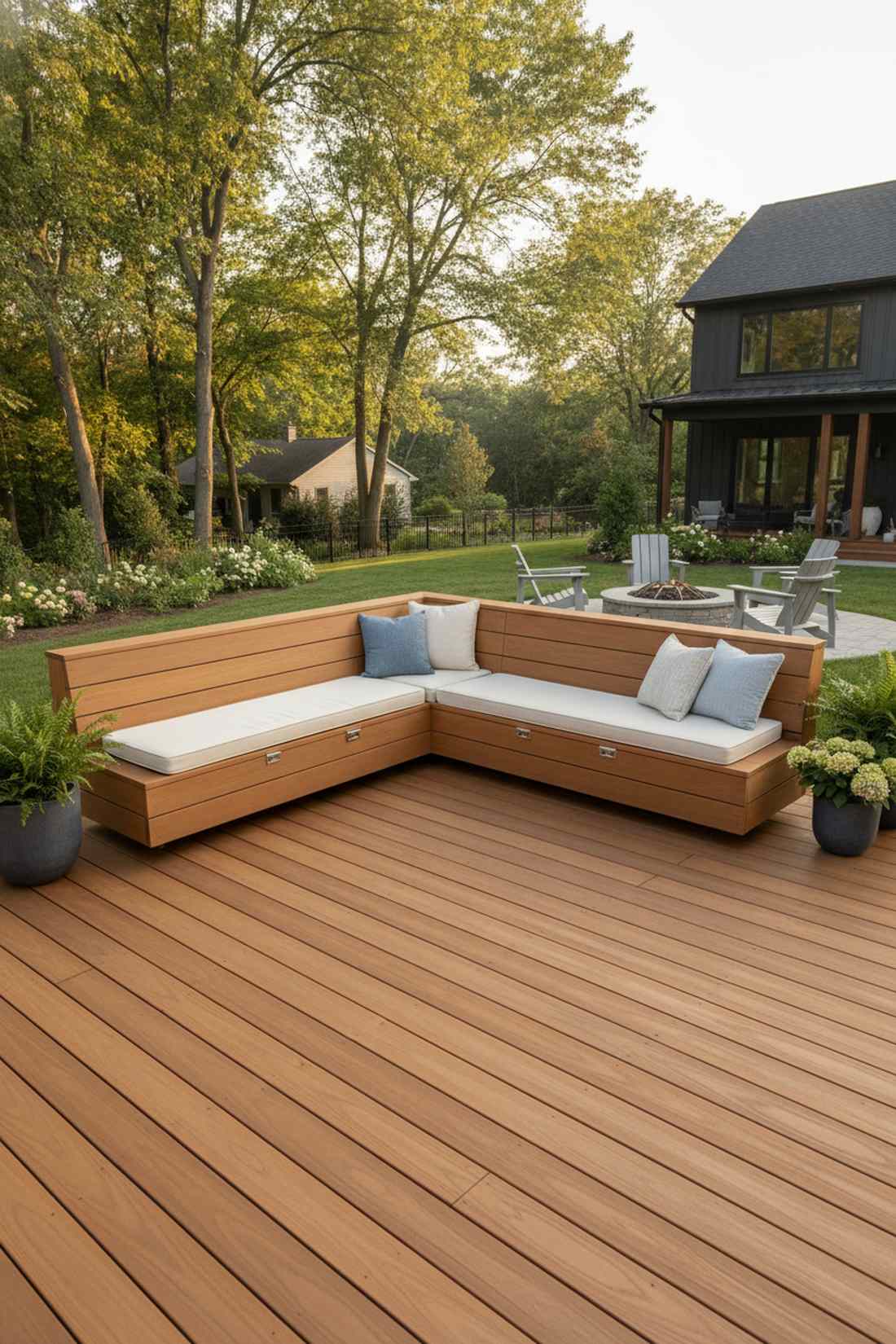 built in corner bench