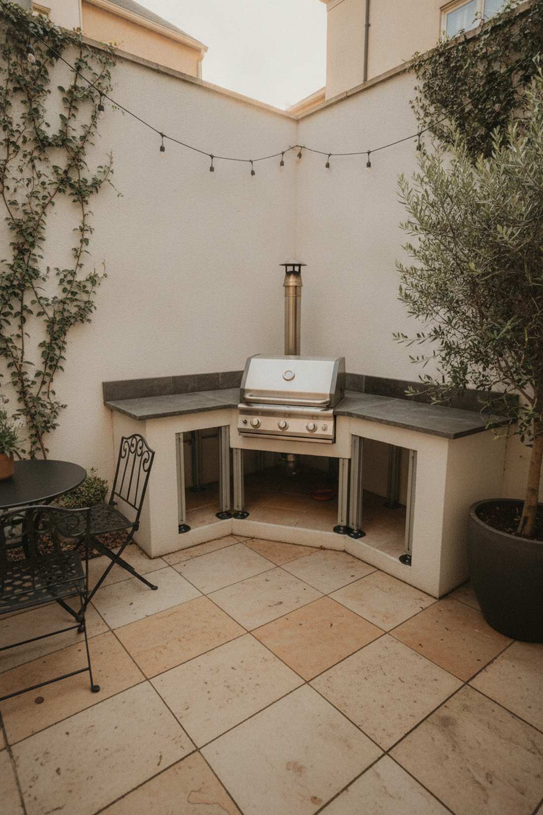 corner triangle kitchen