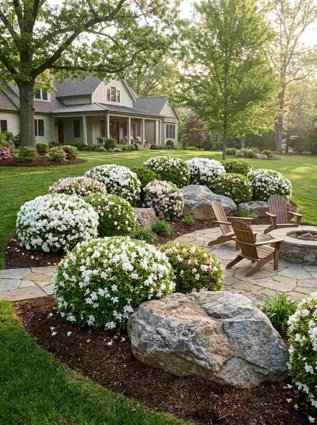 evergreen azalea mounds