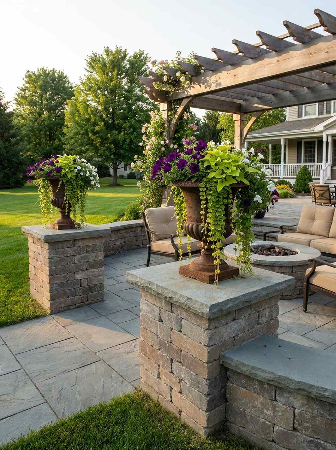 flat platform cap for planters
