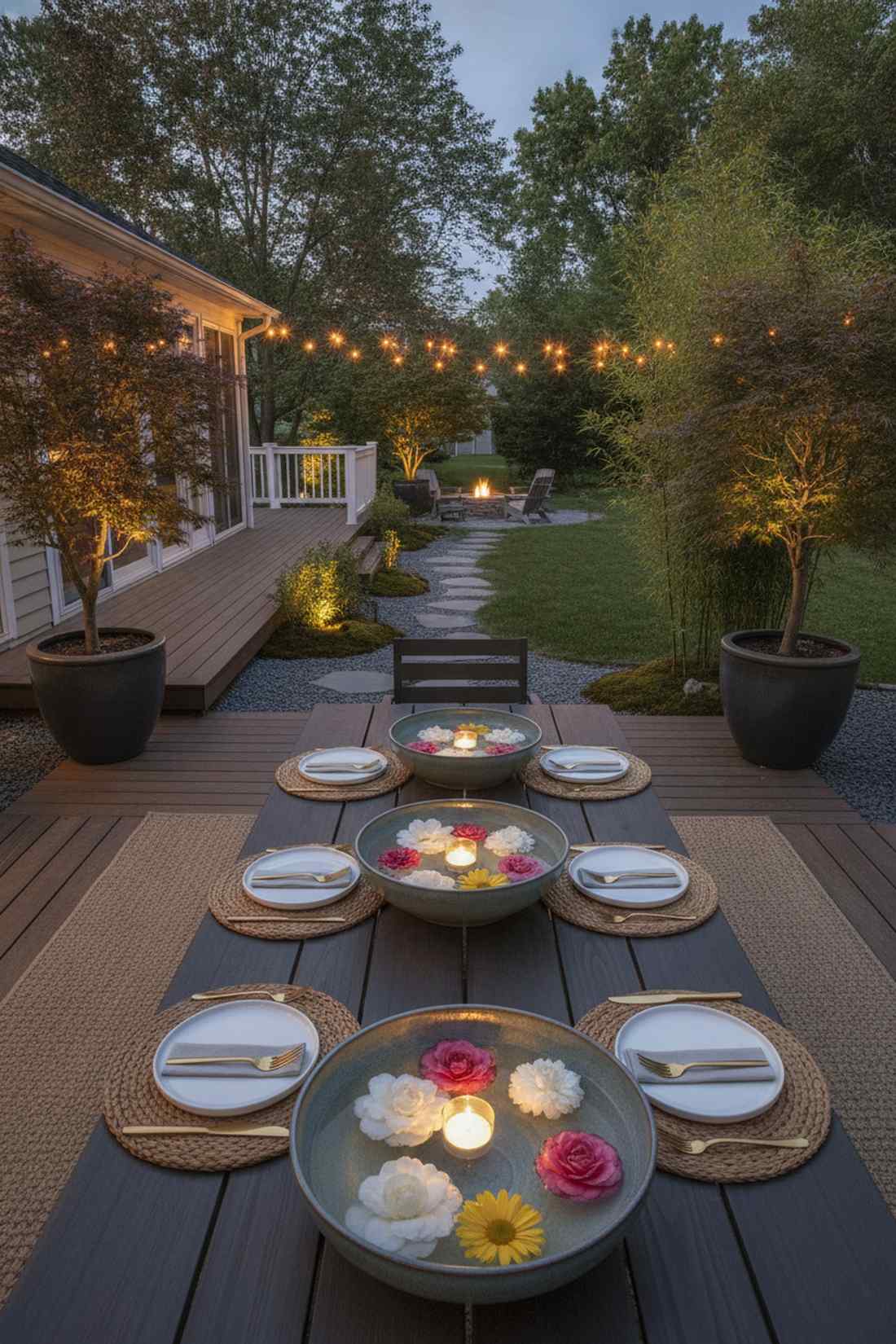floating flower bowls