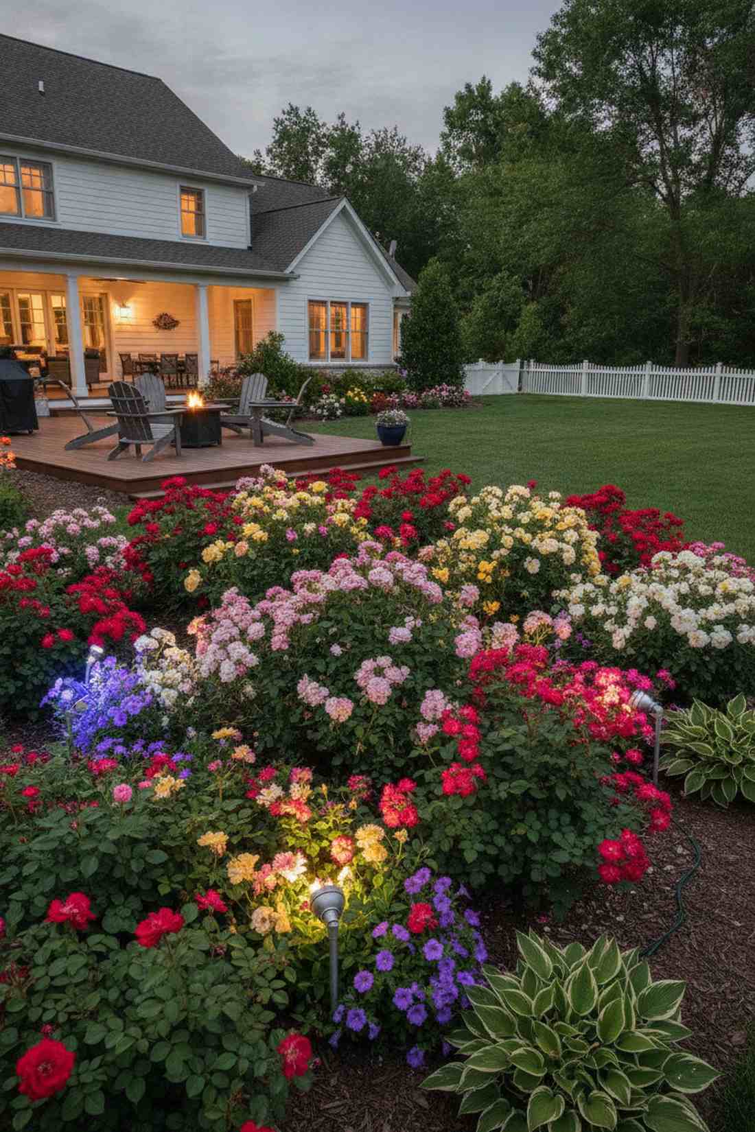 flower bed wash lighting