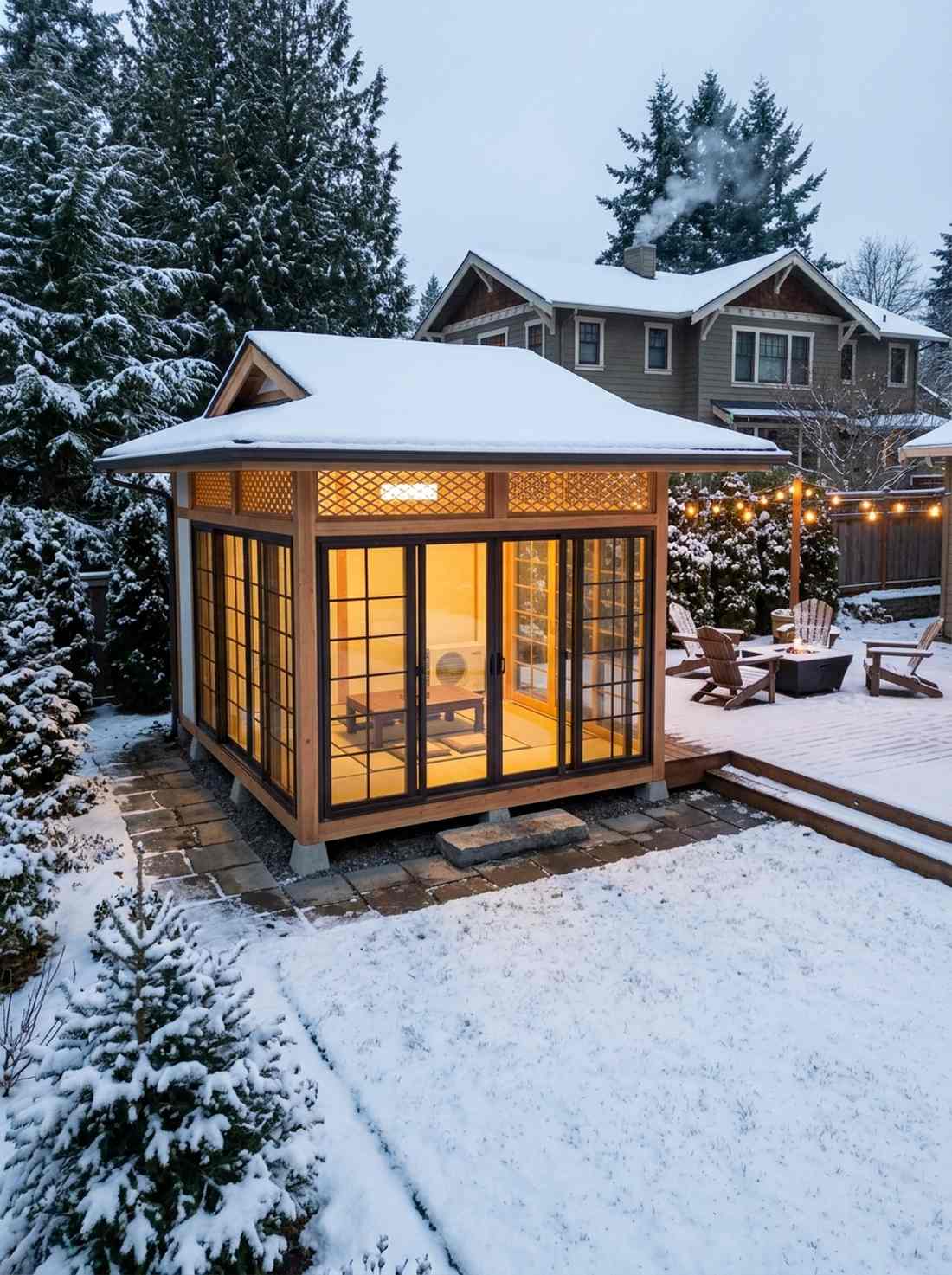 insulated four season tea retreat