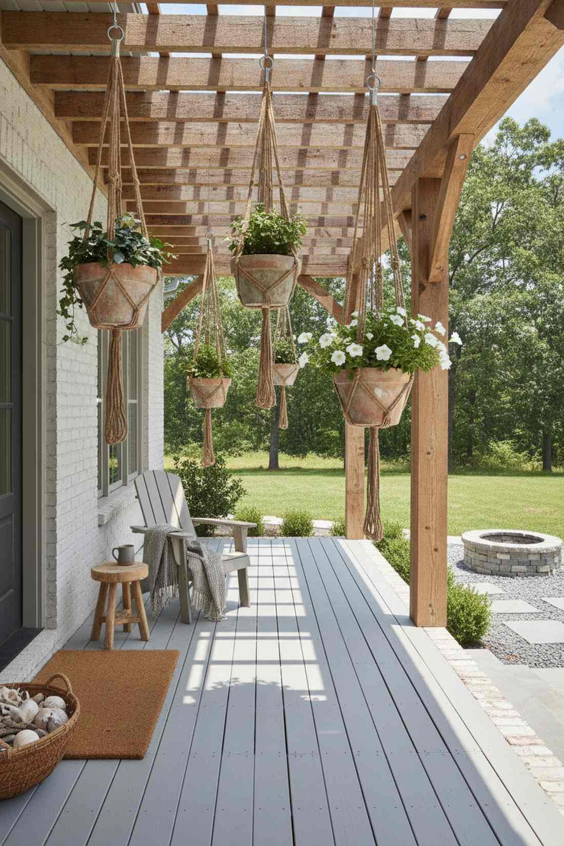 jute rope net hangers