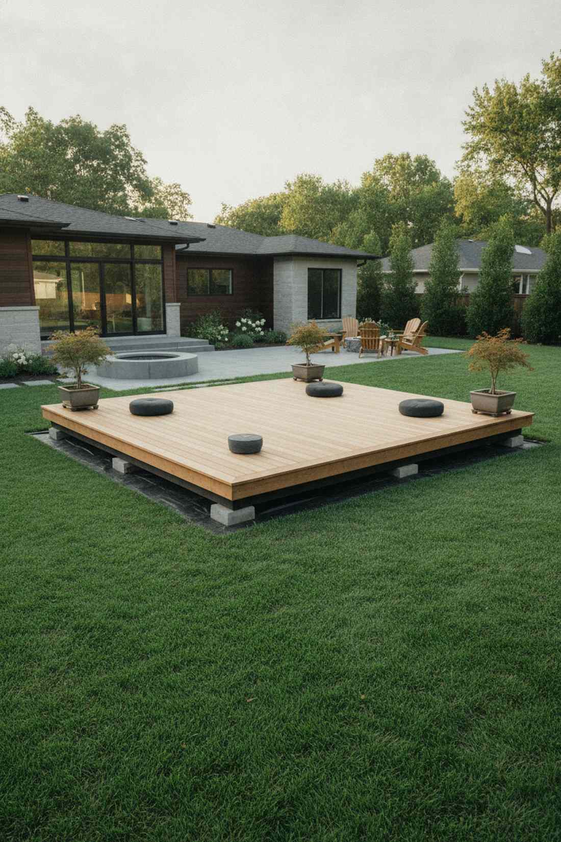 low profile platform deck