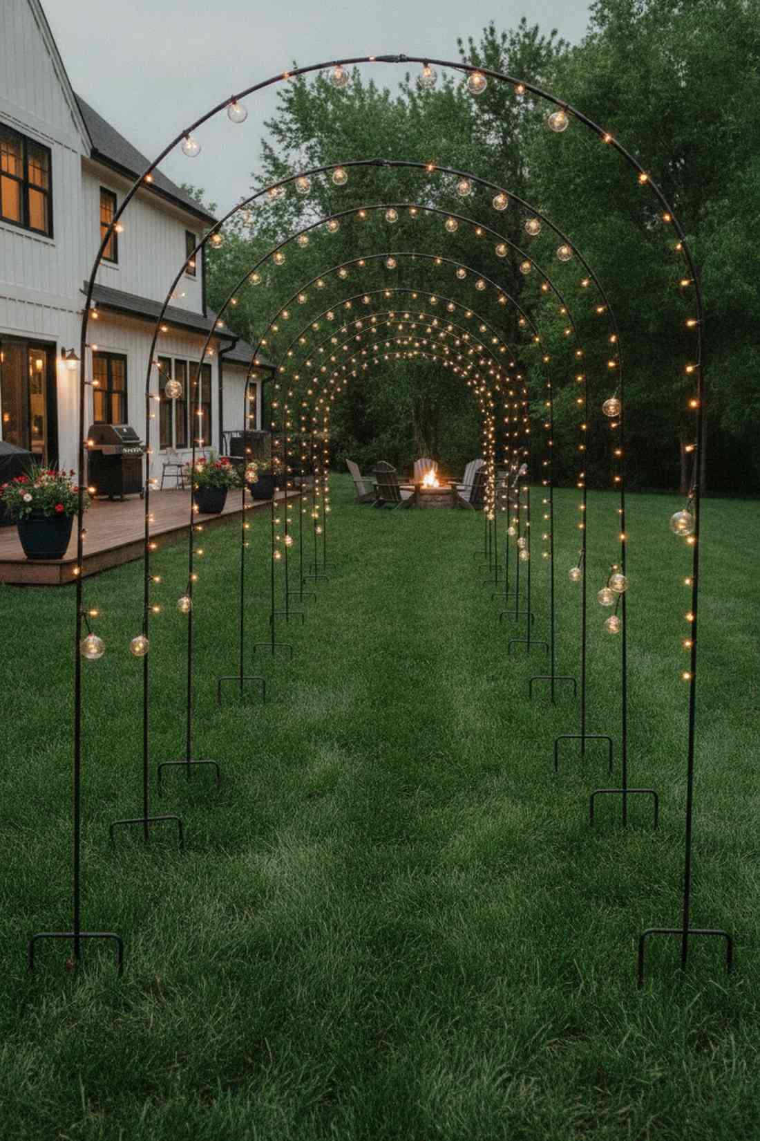 metal shepherd hook stakes