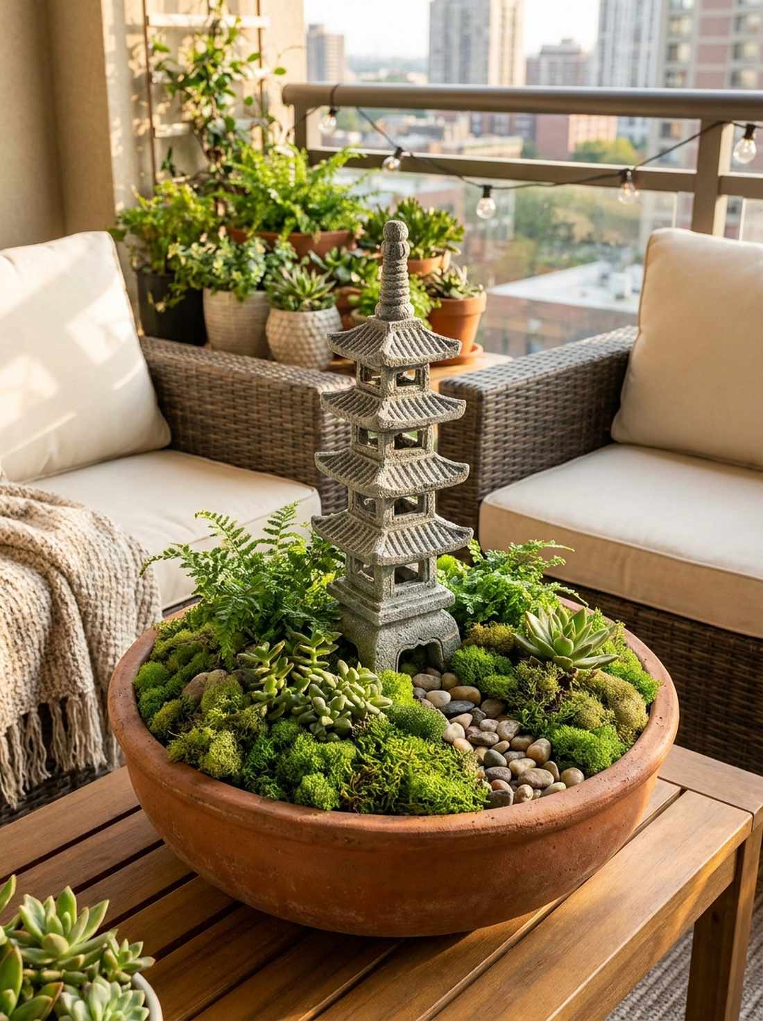 miniature stone pagoda