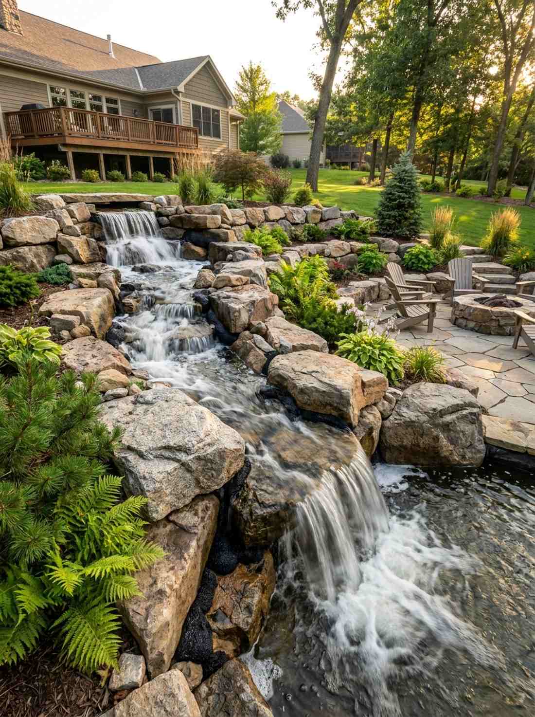 mountain stream cascade
