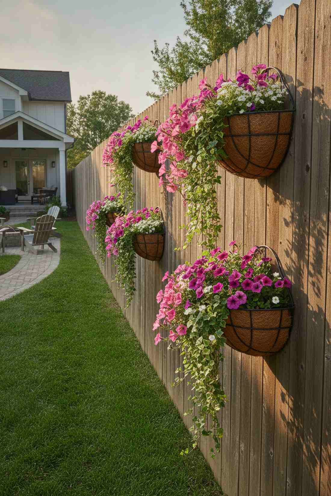 mounted wire baskets