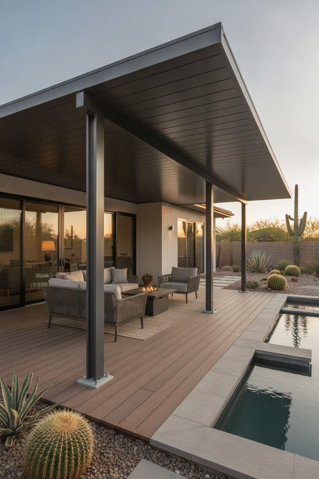 powder coated aluminum patio cover
