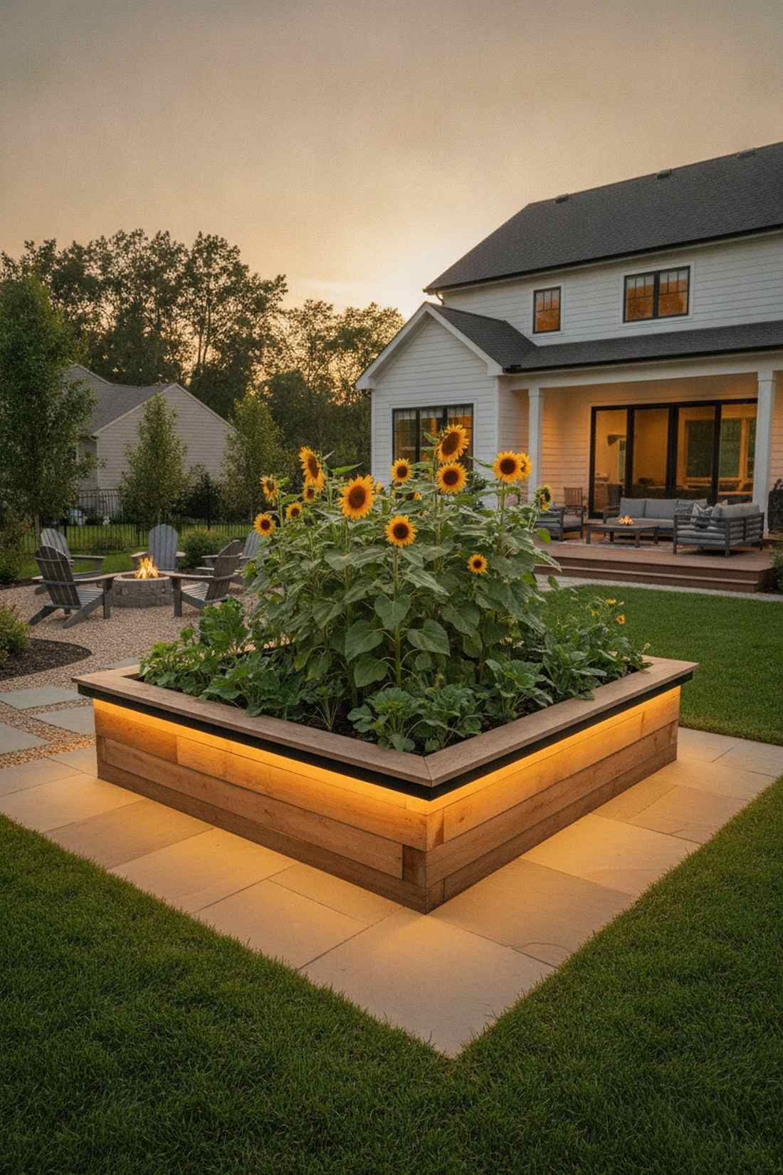 raised bed rim up down installations