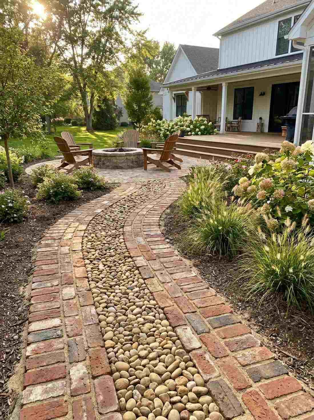 rustic brick stone mix