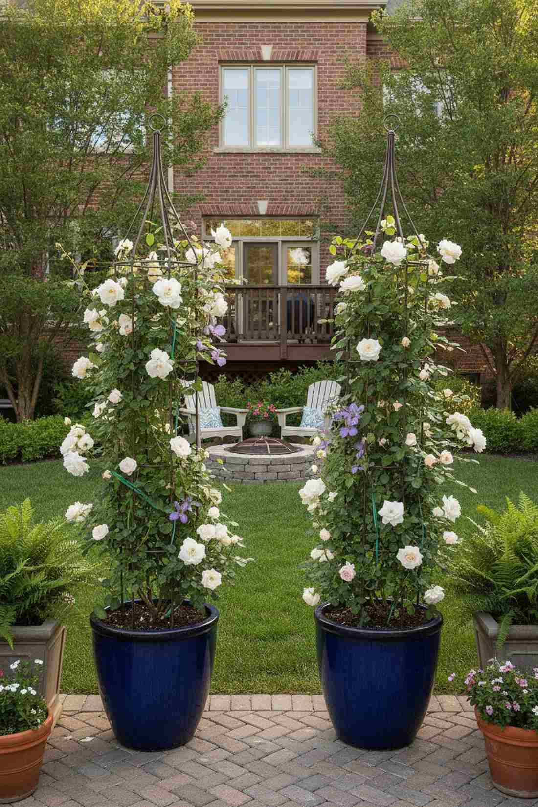 trellis backed container climbers