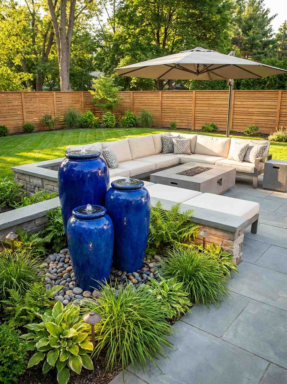 bubbling urn water feature