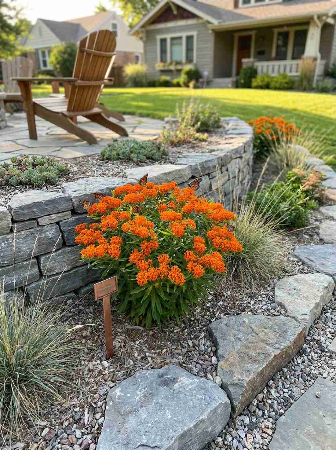 butterfly milkweed cluster