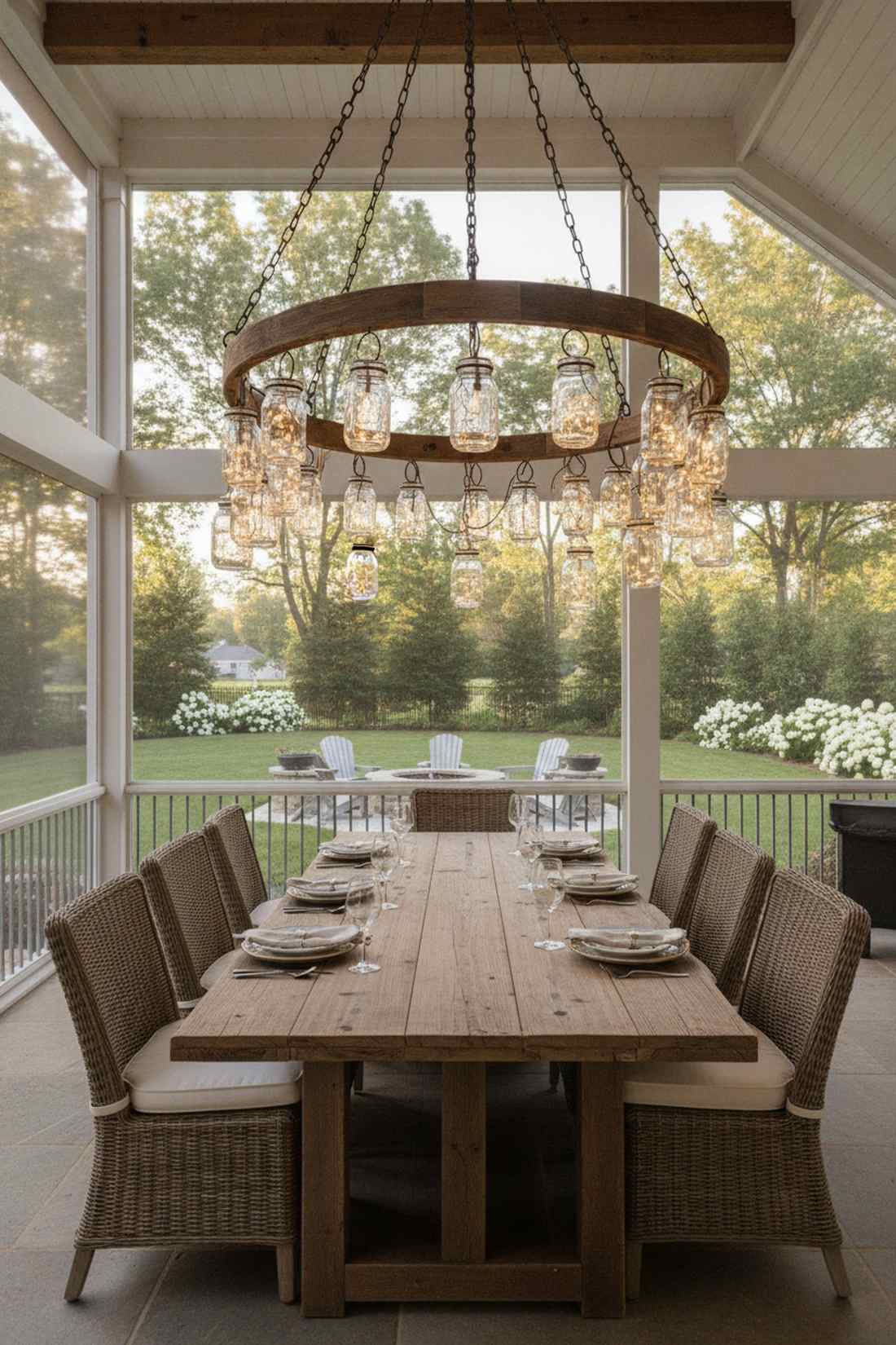 chandelier style multi jar fixture