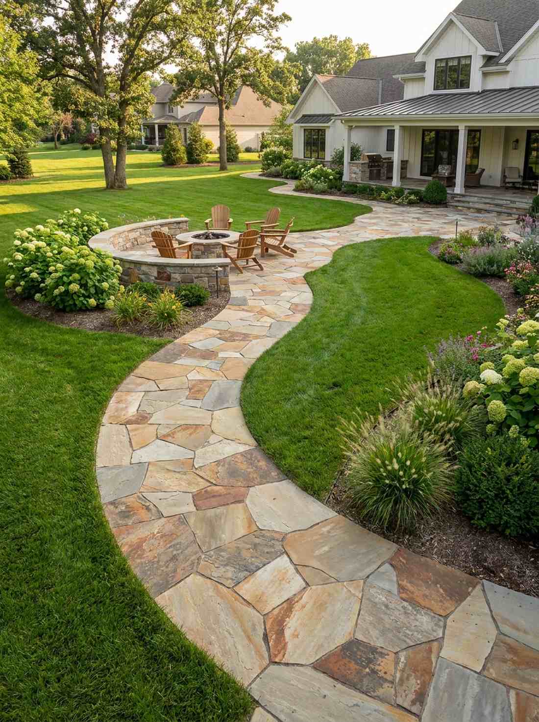 compound curve artistic walkway