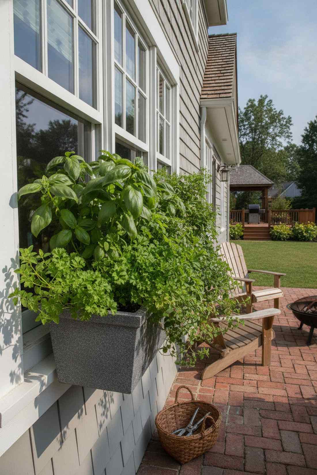 culinary herb window box