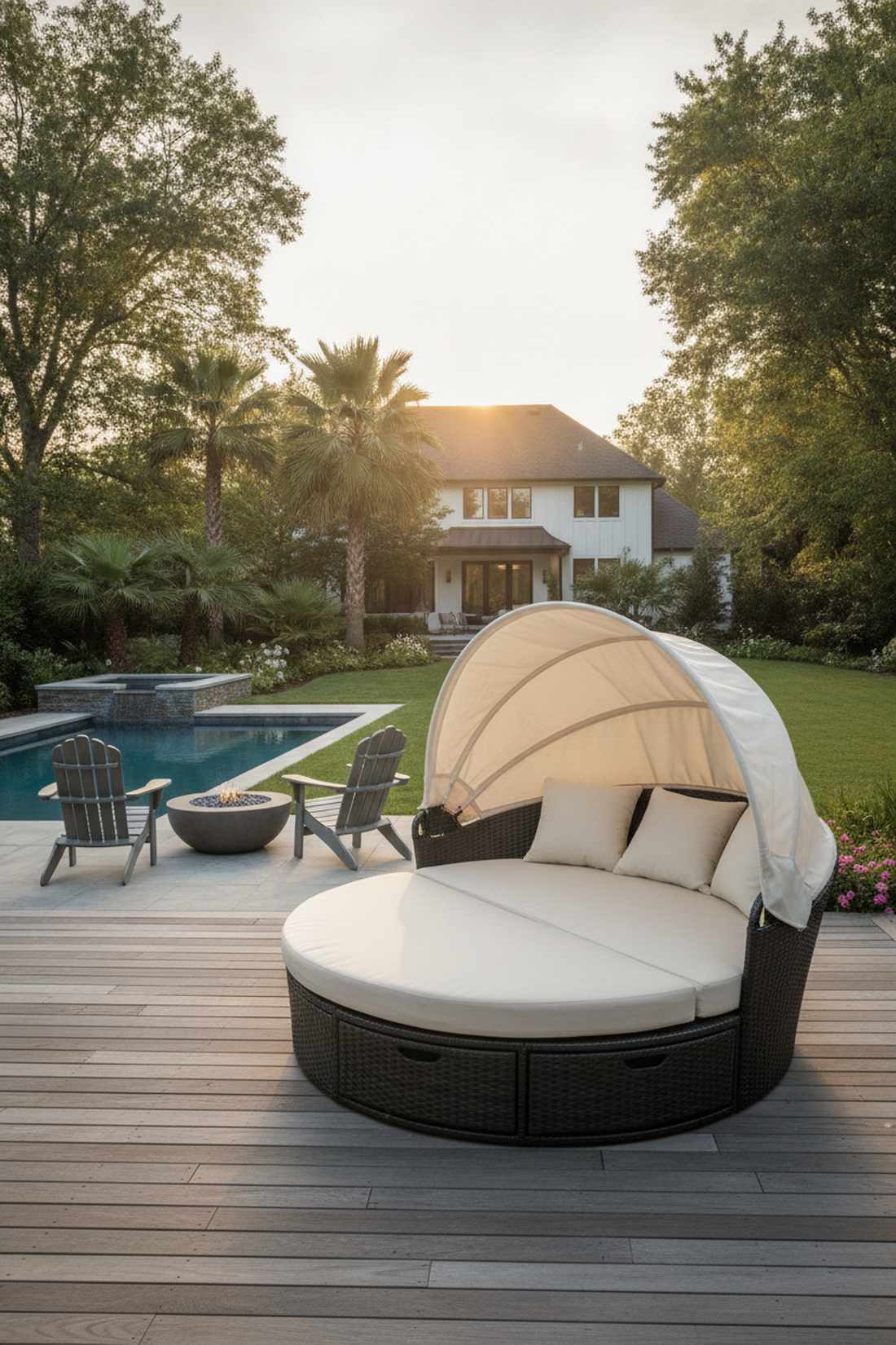 daybed with canopy and storage
