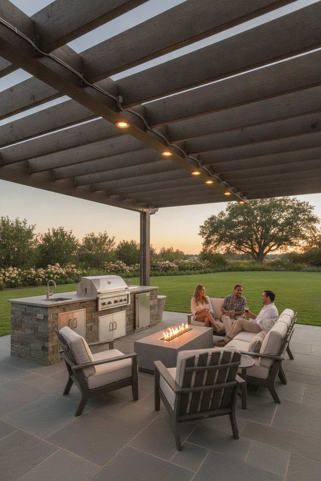 downlighting from overhead structures