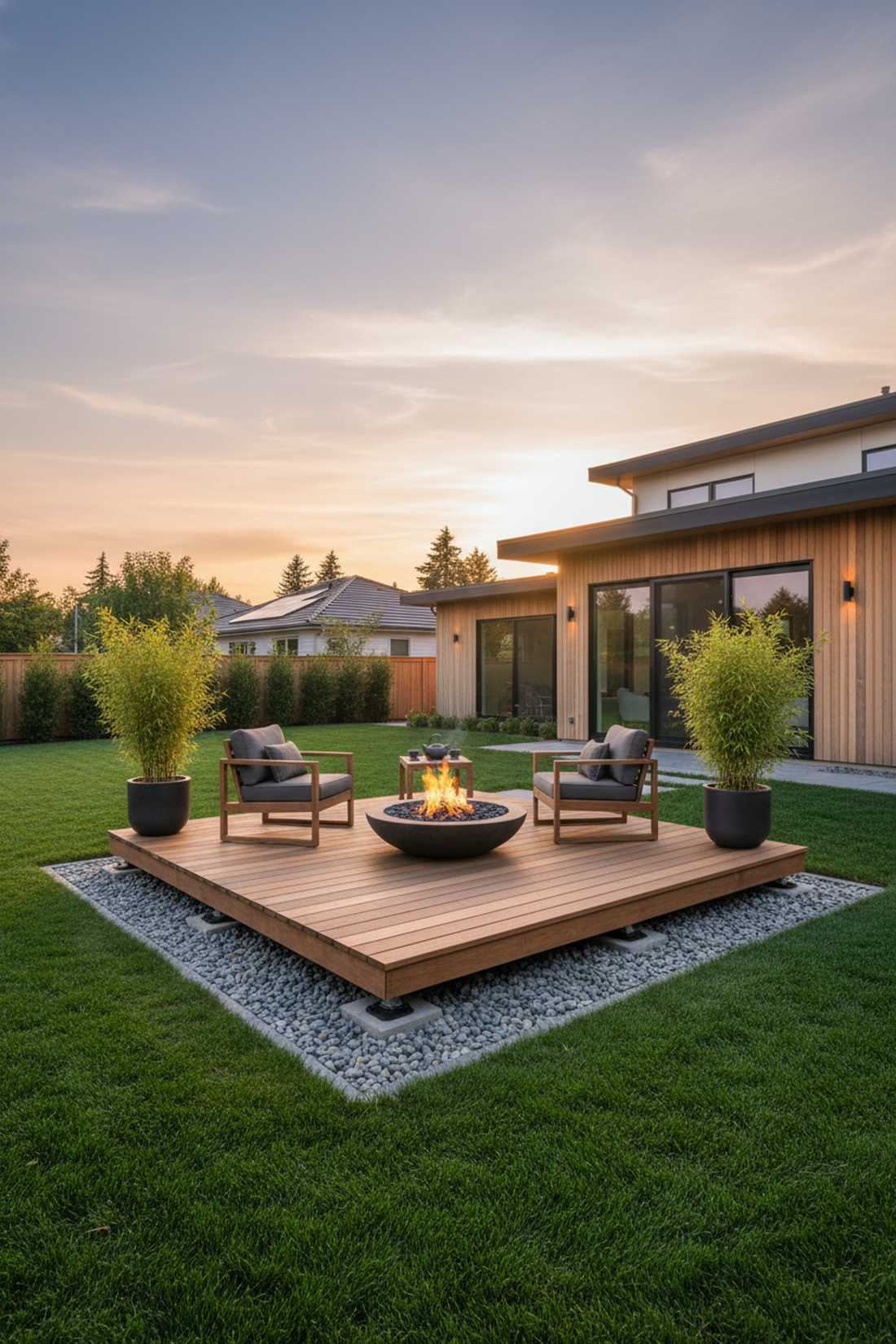 floating deck seating