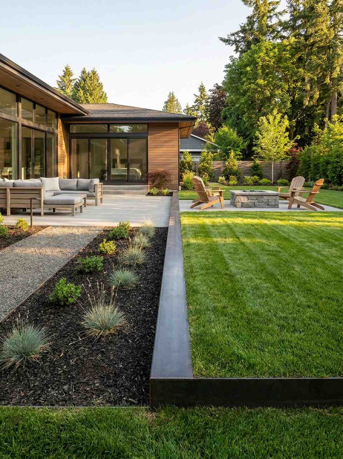 flush grade steel edging
