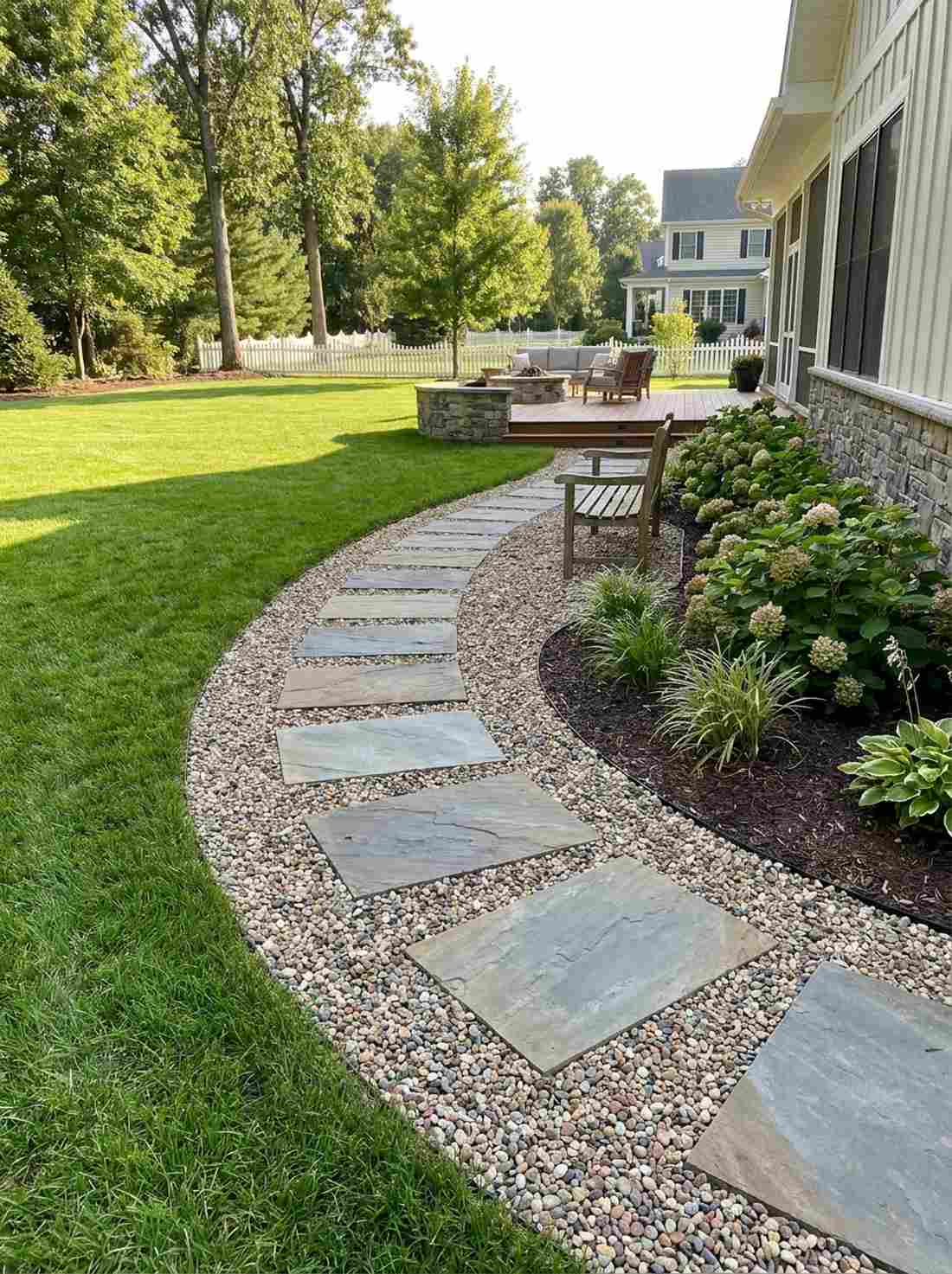 gravel stone border