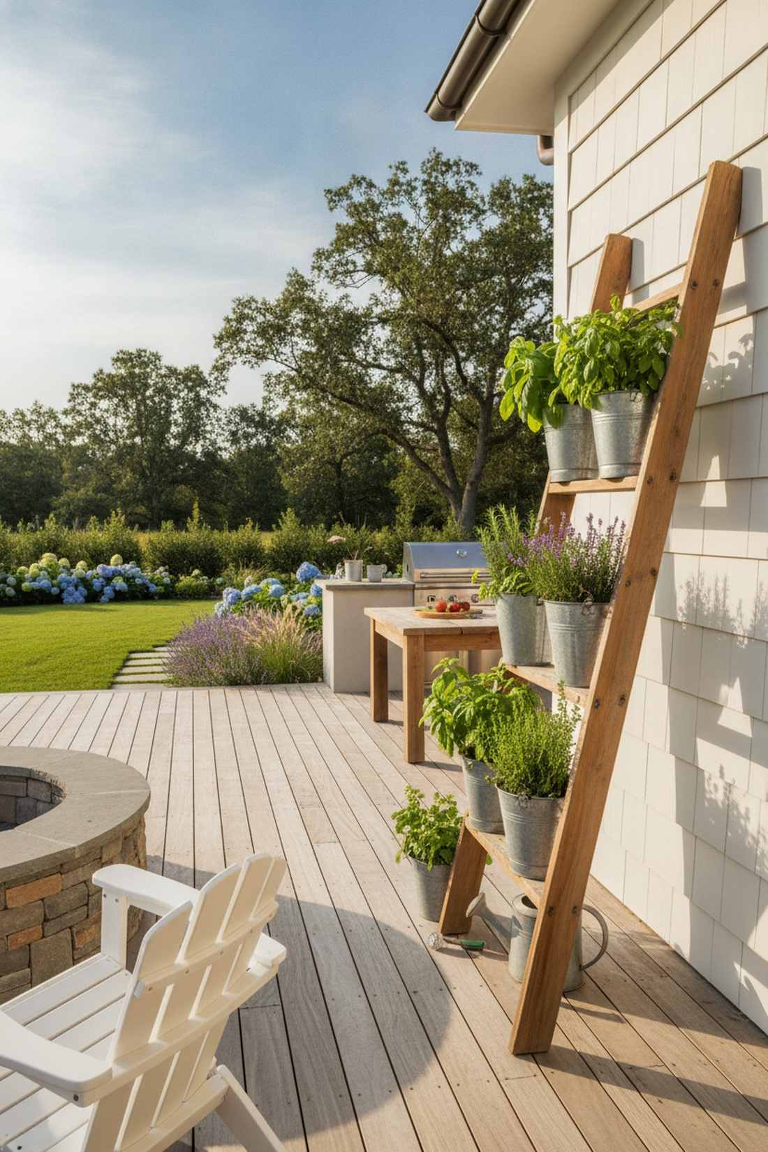 ladder style vertical gardens
