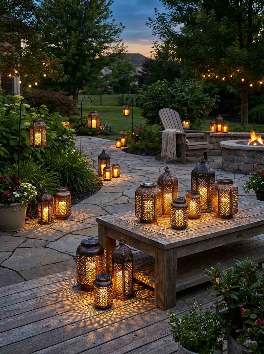 moroccan lantern lighting