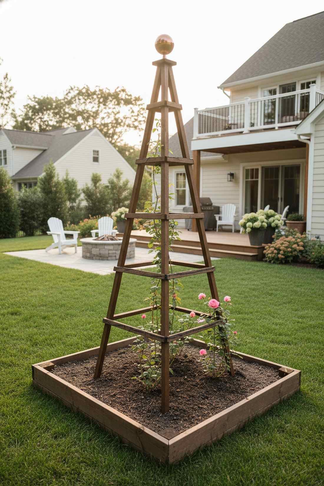 obelisk centerpiece structure