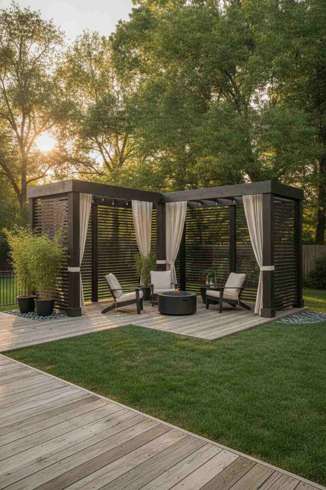 outdoor curtains with privacy panels
