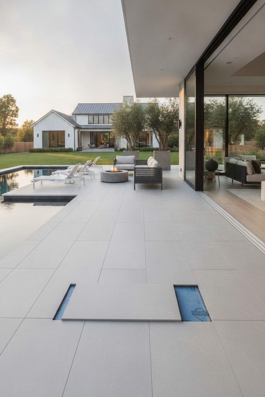 porcelain tile patio