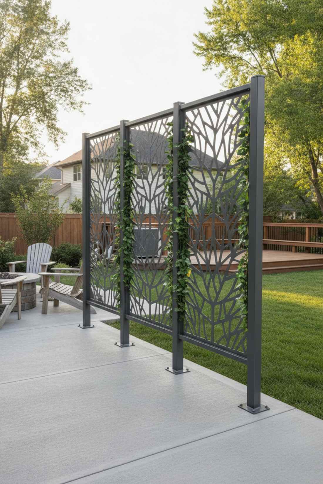 powder coated aluminum privacy screens